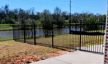 Decorative Iron Fence Installation in Alexandria, Louisiana 