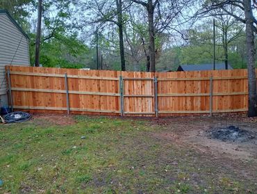 Cedar Privacy Fence with gate
