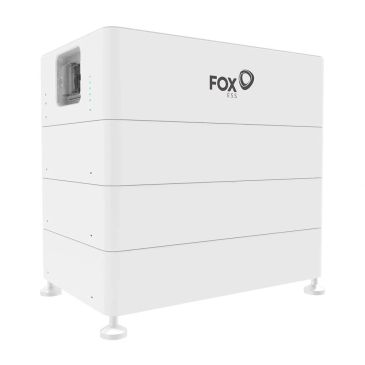 White electronic device labeled Fox ESS.