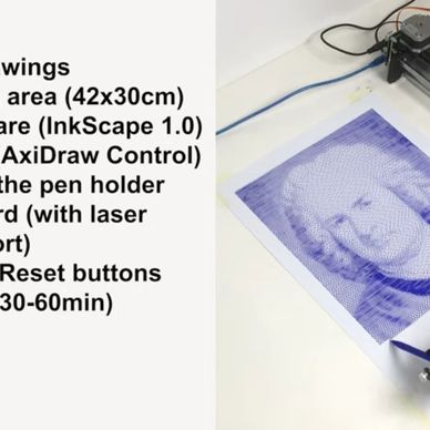 iDraw 2.0 A3 Drawing Machine (XY Plotter) incl. Basement