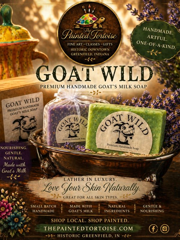 Goat Wild premium handmade goat's milk soap by The Painted Tortoise.