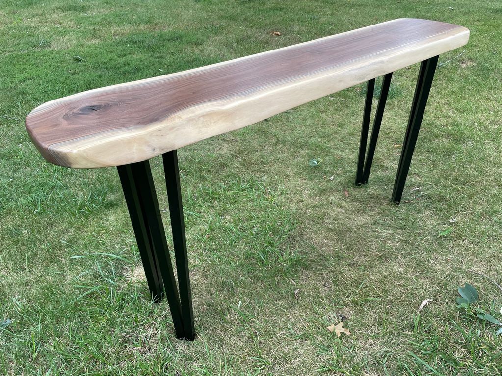 Walnut entry table