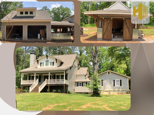 custom built home with detached garage - High Life Construction - Woodstock, GA