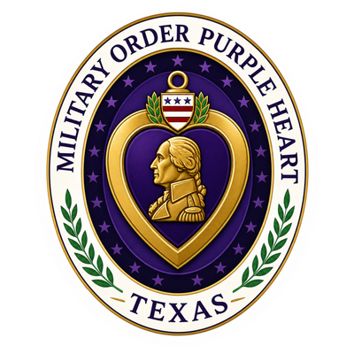 Emblem of the Military Order Purple Heart Texas.