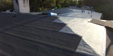 Modified bitumen roof