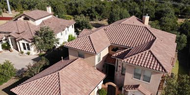 Spanish tile roof clean