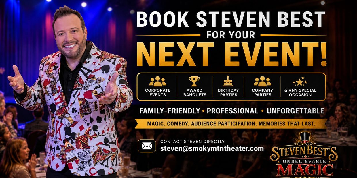 Steven Best, Award-winning magician for corporate events, private parties,and banquets in Tennessee.