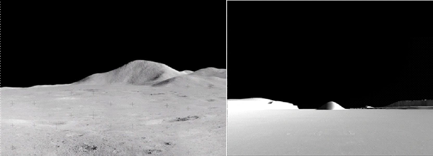 Non-Lambertian lunar regolith reflectance
