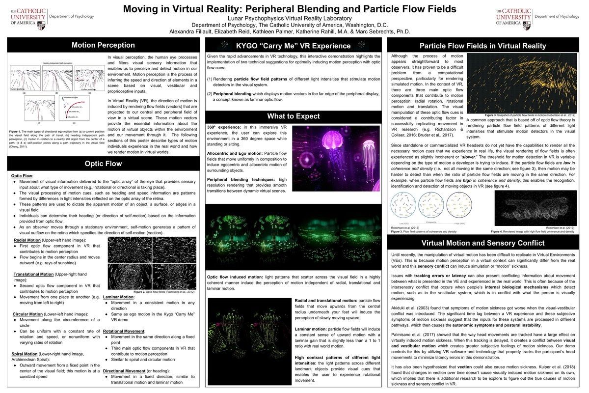 Moving in Virtual Reality: Peripheral Blending and Particle Flow Fields — poster preview