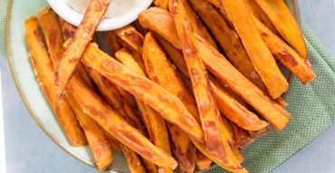 D. Frite De Patate Douce
Fried Sweet Potatoes