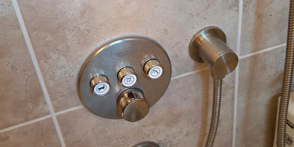 Grohe shower valve installation in Morgan Hill, CA
