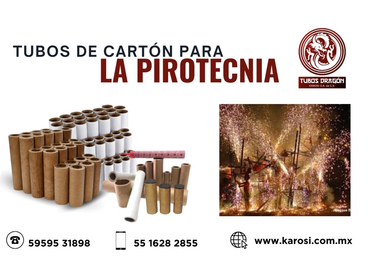 Tubos - cartón - pirotecnia
