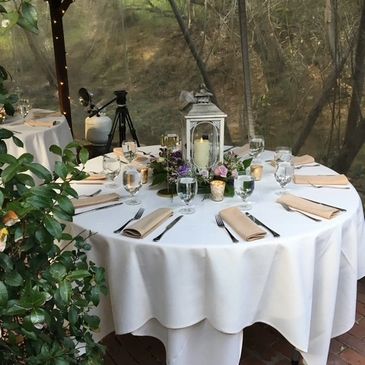 Classic decoration of a table