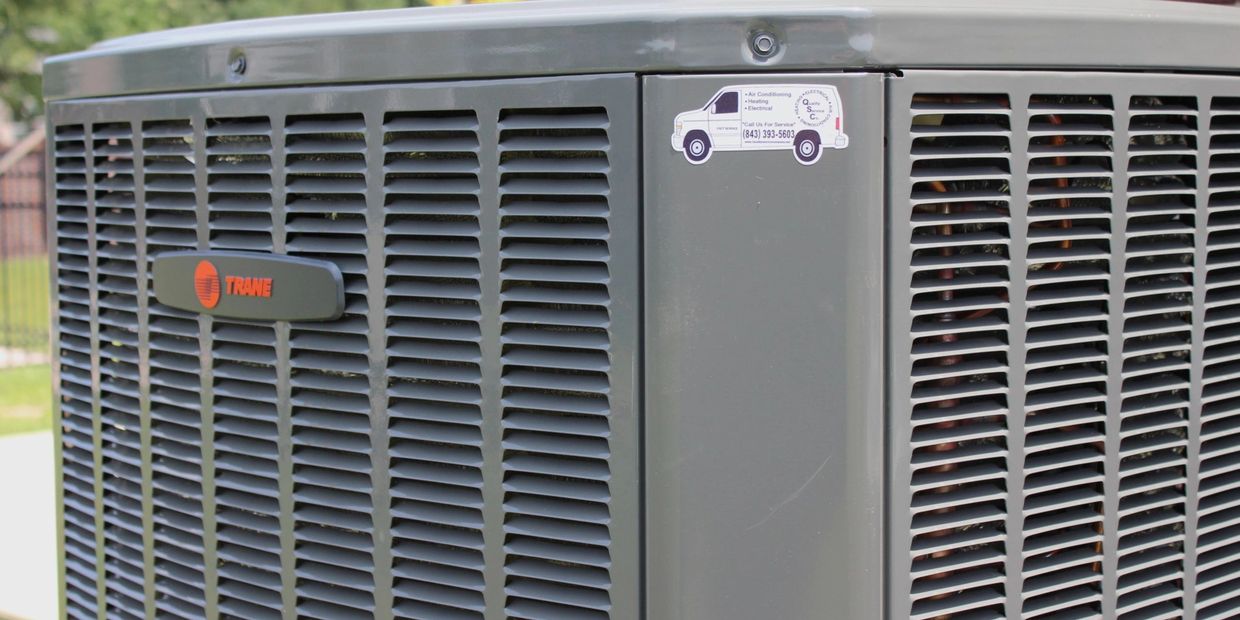 A newly installed high efficiency heat pump.