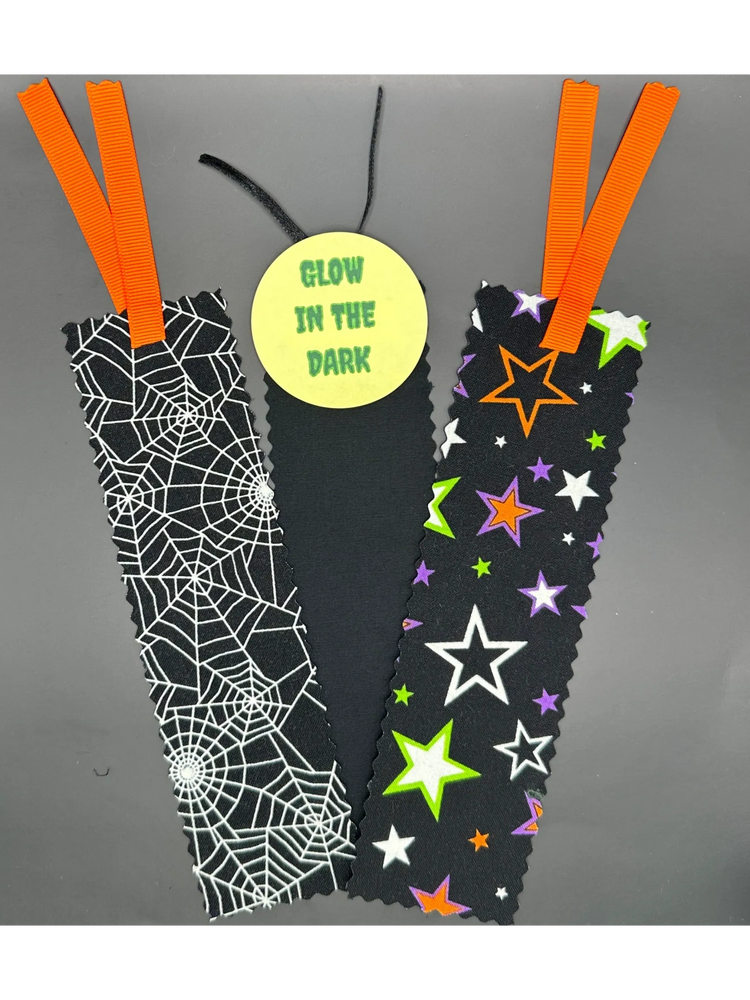 Glow-in-the-dark Fabric bookmarks