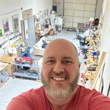 Todd at his Studio in South Nashville