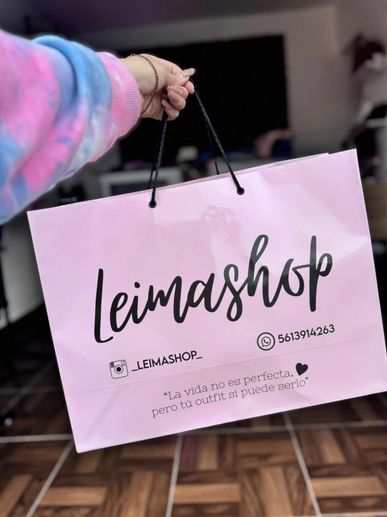 Bolsas de papel couche premium personalizadas con tu logo