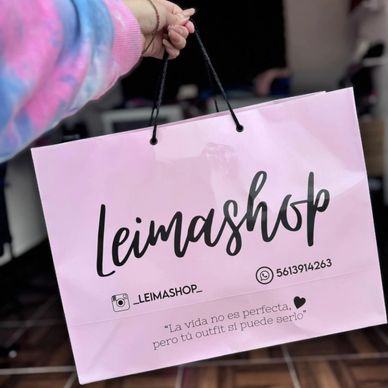 Bolsas de papel couche premium con asas de listón o macrame personalizadas