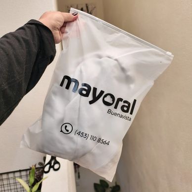 Bolsas con zipper tipo shein personalizadas con logo