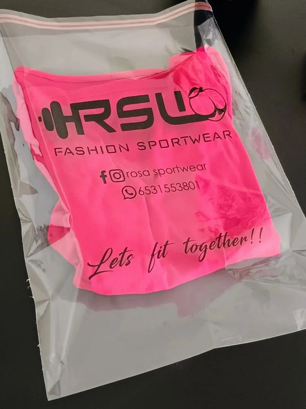 Bolsas de celofán con adhesivo personalizadas con logo para empacar ropa
