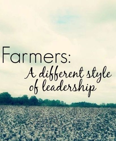 Farmers A Different Style of Leadership poster