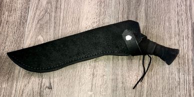 This was my first knife sheath for a friend and I was pretty proud of myself I’d have to say