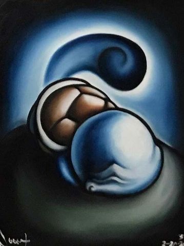 A sleeping Pikachu, from the Pokémon, "Sleepy Starters" series of oil paintings.
16"x20"
$500