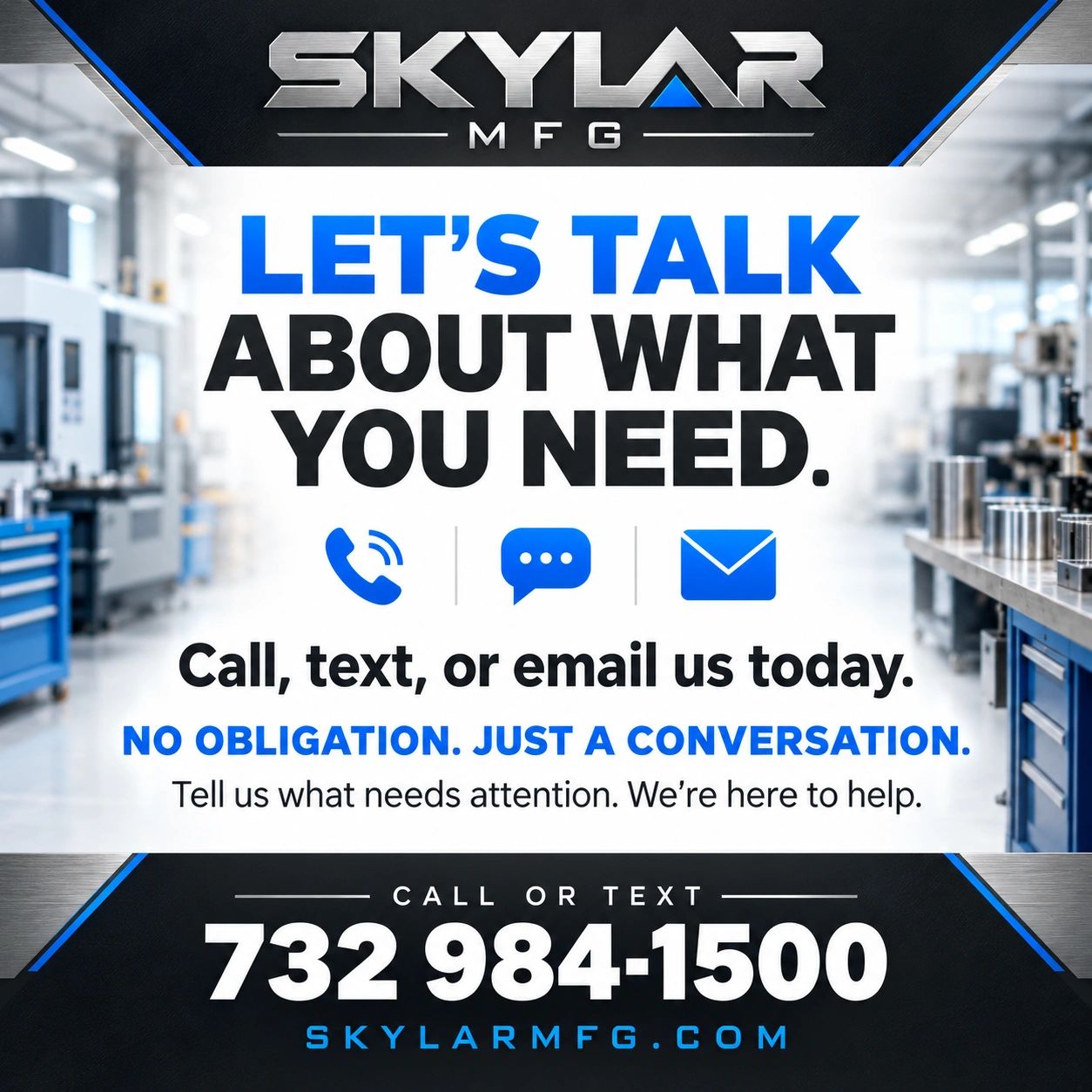 
Moving out, clearing space, Need custom fabrication, precision welding, machining, metal finishing?