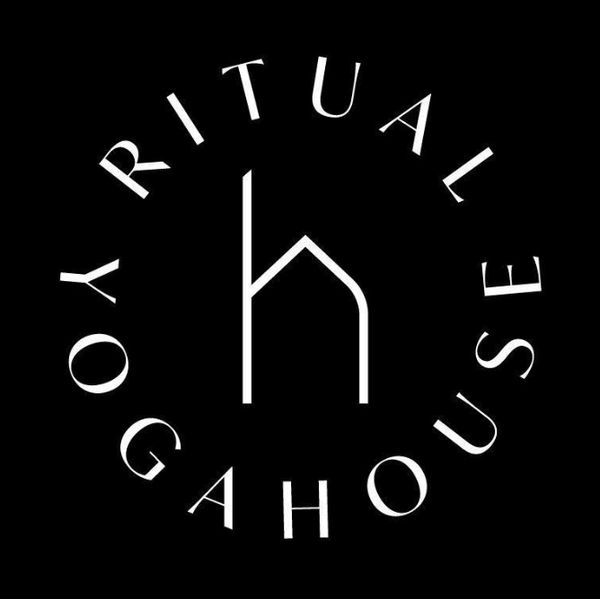 Logo with text 'Ritual Yoga House' in a circular layout.