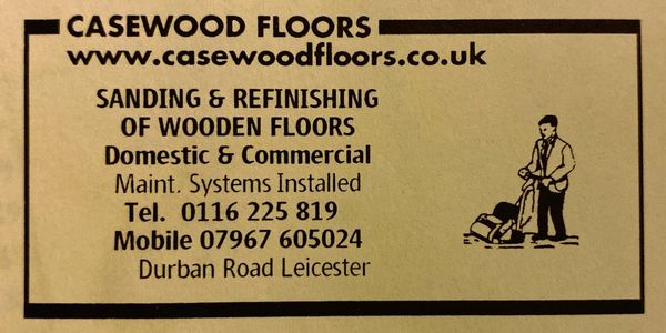 First ever Casewood Floors advertisment in Yellow Pages for Leicestershire 25 years ago in 2000/2001