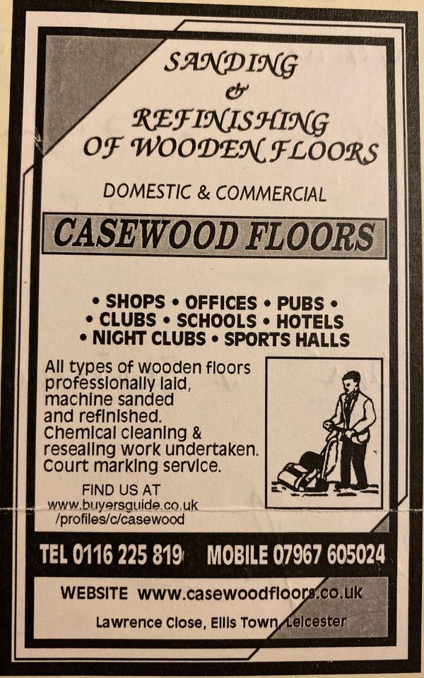 Old Casewood Floors Advert in Yellow Pages