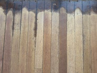 Wood Floor during the sanding process.