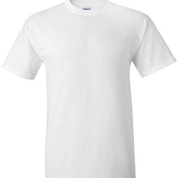 White T-shirt on white background.