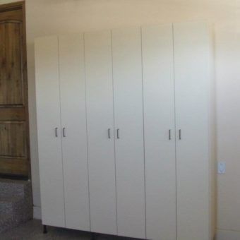 white garage cabinets