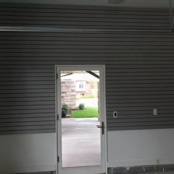 garage wall tool organizer around door
