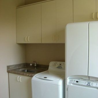 laundry room custom cabinets