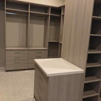master closet custom cabinet tops