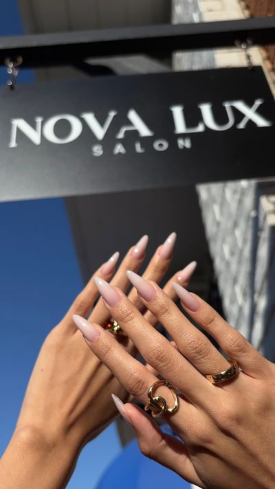 builder gel, structured manicure, Russian manicure, gel x 
