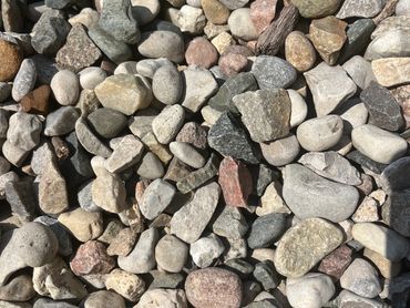 6A STONE (3/8" to 1" part crushed part round)
