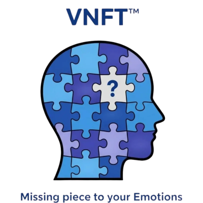 Blue head puzzle with missing piece and question mark.