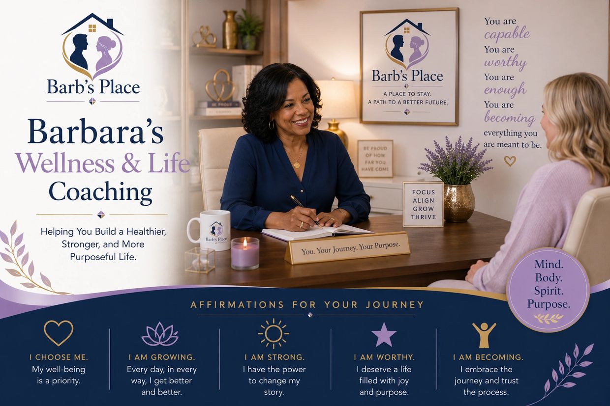 Barbara's Wellness &amp; Life Coaching offers guidance for a healthier, purposeful life with affirmations for personal growth.