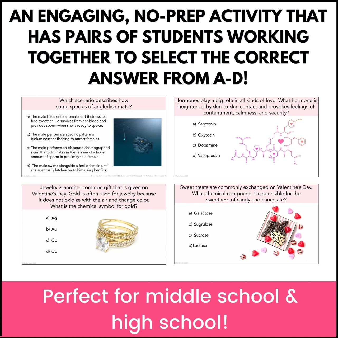 Valentine's Day Science Trivia is a fun and engaging way to treat your students in February!