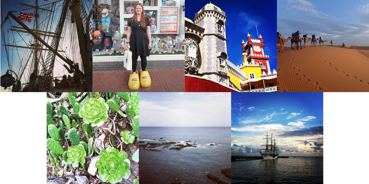 Photos from (left to right): Norway, the Netherlands, Portugal, Morocco, Las Palmas, Cape Verde, and Trinidad and Tobago.