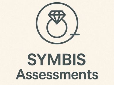Logo featuring a diamond ring with the text 'SYMBIS Assessments'.