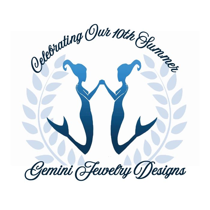 Gemini Jewelry Designs Celebrating Our 10th Summer Logo.