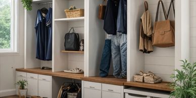 Factory-direct custom closet systems designed for residential builders and new construction projects