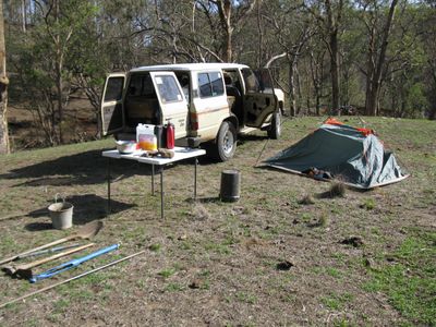 Camping in public areas. Everything is simple. No wastes will be left behind.