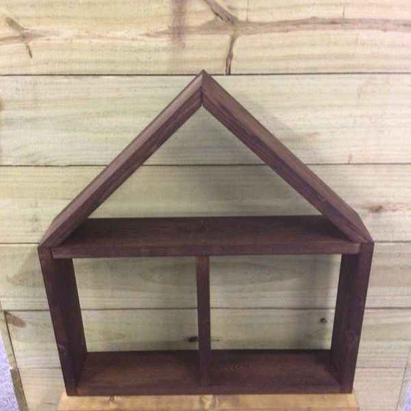 Handmade house shaped shelve