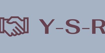 Handshake icon followed by the letters Y-S-R on a gray background.