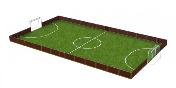 Pista de fútbol 5 fabricada con panel sanwich o fenólico 